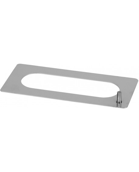 pochoir oblong inox 14,5x4,5 cm