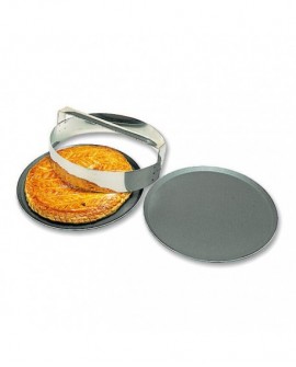 découpoir inox ronds unis à galettes avec poignée 12 cm
