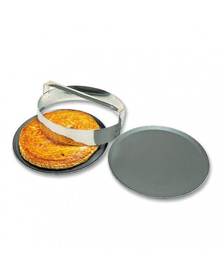 découpoir inox ronds unis à galettes avec poignée 12 cm