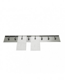 barre porte fiches à ressorts 62 cm