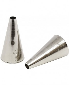 lot de 2 douilles unies inox 0.6 mm