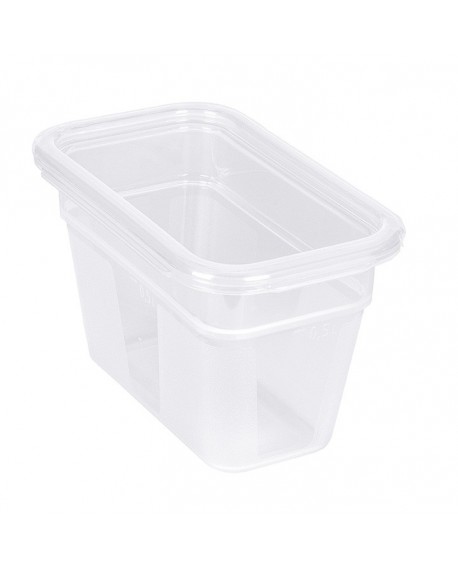 Modulus rigide bac gastronorme en polypropylène - GN 1/9 profondeur 10 cm - 0.8