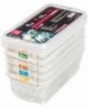 lot de 5 bacs Modulus rigides en polypropylène GN 1/3 avec couvercles - 5