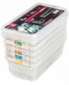 lot de 5 bacs Modulus rigides en polypropylène GN 1/3 avec couvercles - 5