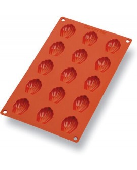 Gastroflex plaque GN 1/3 325x176 de 15 mini madeleines 4.4x3.4 cm