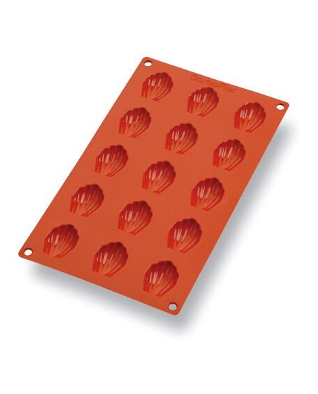 Gastroflex plaque GN 1/3 325x176 de 15 mini madeleines 4.4x3.4 cm