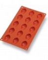 Gastroflex plaque GN 1/3 325x176 de 15 mini madeleines 4.4x3.4 cm