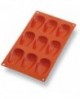 Gastroflex plaque GN 1/3 325x176 de 9 madeleines 6.8x3.8 cm