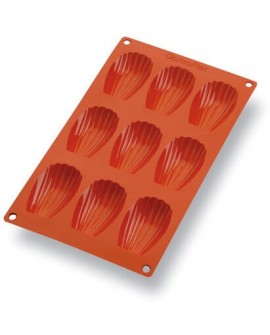 Gastroflex plaque GN 1/3 325x176 de 9 madeleines 6.8x3.8 cm