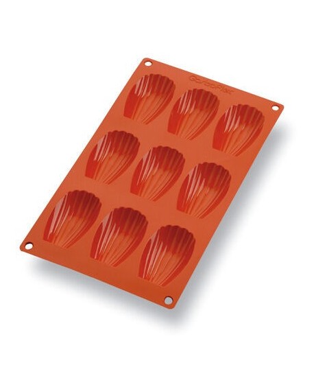 Gastroflex plaque GN 1/3 325x176 de 9 madeleines 6.8x3.8 cm