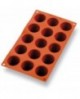 Gastroflex plaque GN 1/3 325x176 de 15 darioles rondes 4.5 cm