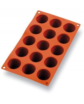 Gastroflex plaque GN 1/3 325x176 de 15 darioles rondes 4.5 cm