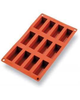 Gastroflex plaque GN 1/3 325x176 de 12 mini-cakes 7.5x3 cm