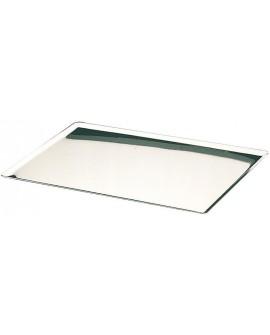 plaque pâtissière inox bords pincés 60x40 cm