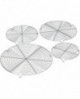 grille ronde chromée avec pieds 36 cm