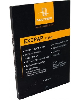 Exopap 500 feuilles de papier siliconé blanchi 60x40 cm