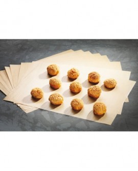 Ecopap 500 feuilles de papier siliconé kraft GN1/1 53x32,5 cm