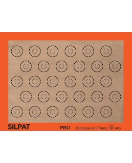 Silpat toile de cuisson à 30 macarons 40x30 cm
