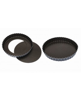Exopan tourtière cannelée fond mobile 24 cm