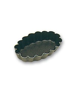 Exopan 25 moules à petits fours ovale cannelé 4.5 cm