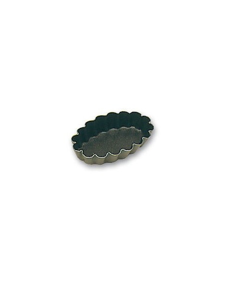 Exopan 25 moules à petits fours ovale cannelé 4.5 cm