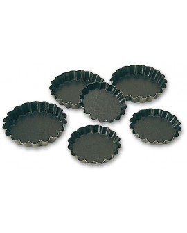 Exopan 12 tartelettes rondes cannelées 10 cm