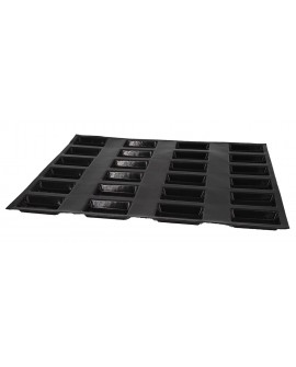 Flexipan 60x40 plaque de 24 financiers 8.7x4.7x1.4 cm