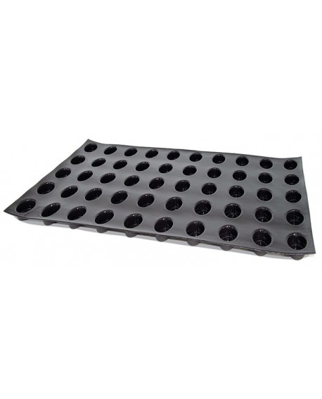 Flexipan 60x40 plaque de 50 ovales 5.1x3.1x2 cm