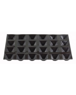 Flexipan 60x40 plaque de 24 pyramides 7x7x4 cm