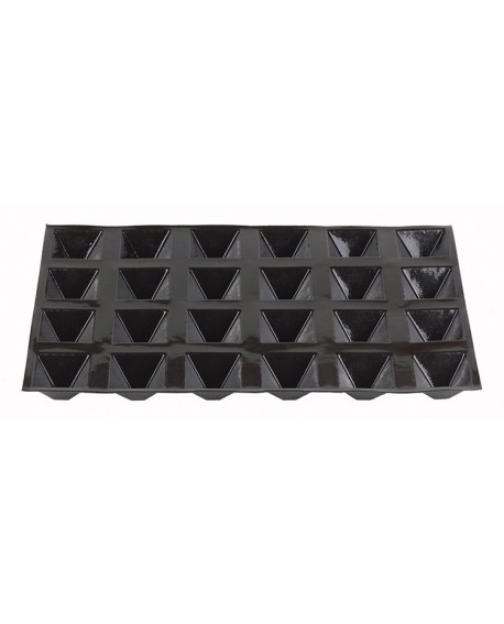 Flexipan 60x40 plaque de 24 pyramides 7x7x4 cm