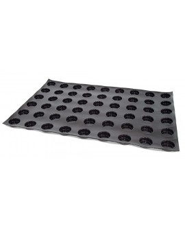 Flexipan 60x40 plaque de 54 mini-cylindres évasés Ø 3,8 x 2 cm