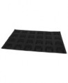 Flexipan 60x40 plaque de 24 tartelettes carrées cannelées 7.8 cm