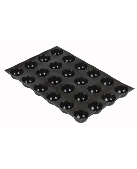 Flexipan 60x40 plaque de 24 demi-sphères 8 cm