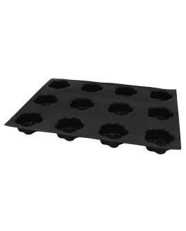 Flexipan 60x40 plaque de 24 fleurs 6.4x2.6 cm