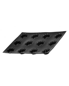 Flexipan 60x40 plaque de 40 tartelettes cannelées 4,6cm