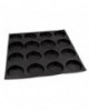 Flexipan 60x40 plaque de 24 brioches rondes lisses 7,9 cm