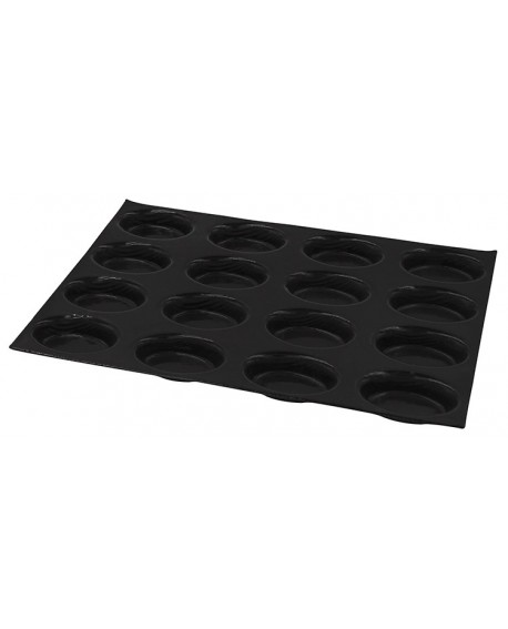 Flexipan 60x40 plaque de 64 ovales 5.7x3.5 cm