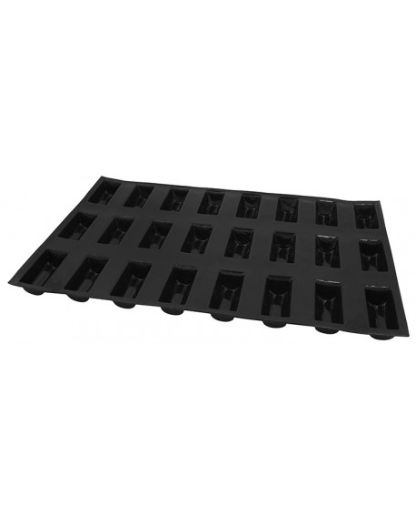 Flexipan 60x40 plaque de 24 mini-bûchettes 9.5x4x3 cm