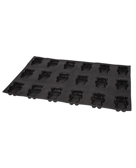 Flexipan 60x40 plaque de 18 nounours 9x6x2 cm