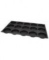 Flexipan 60x40 plaque de 15 tartelettes creuses évasées 9.6 cm