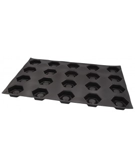 Flexipan 60x40 plaque de 20 hexagones 8 cm
