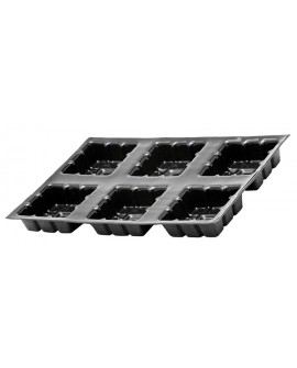Flexipan 60x40 plaque de 24 tartelettes carrées 7 cm