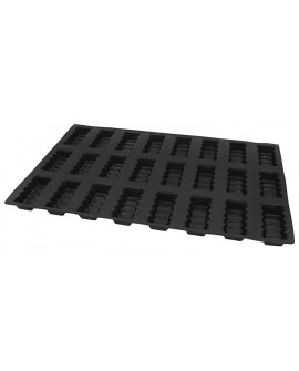 Flexipan 60x40 plaque de 24 lingots cannelés 10.6x4.6x2.5 cm