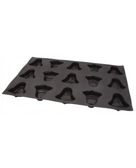 Flexipan 60x40 plaque de 15 cloches 10.2x9.2x9.2 cm