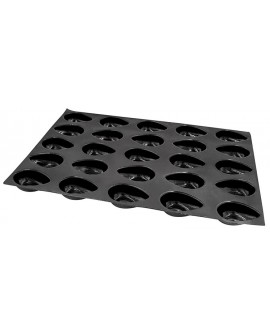 Flexipan 60x40 plaque de 25 demi-oeufs savarins 9.5x6 cm