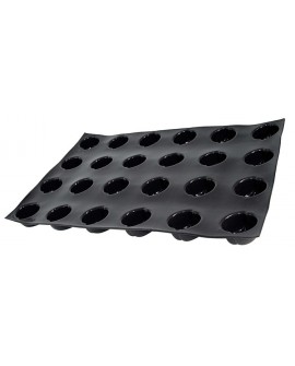 Flexipan 60x40 plaque de 24 petites gouttes entrelacées 5.9x3.5 cm