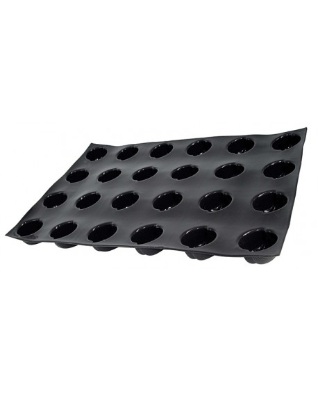 Flexipan 60x40 plaque de 24 petites gouttes entrelacées 5.9x3.5 cm