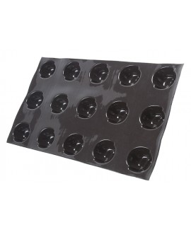 Flexipan 60x40 plaque de 15 gouttes entrelacées 7.6x4.5 cm