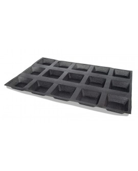 Flexipan Air plaque 600x400 de 15 petits pains carrés 9.3 cm