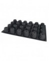 Flexipan inspiration plaque de 24 moules silicone mini-kouglofs ø 8 H 5,4 cm